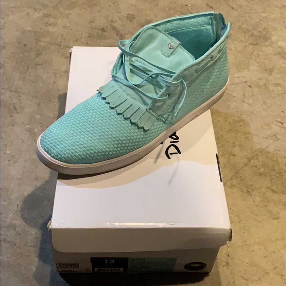 Diamond supply co Jasper shoes sz 13 Tiffany blue